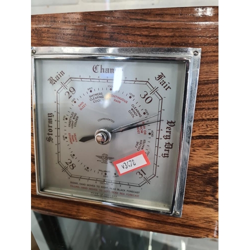 63 - 1930s style mantle clock by Elliot, a Garrard mantle clock and barometer