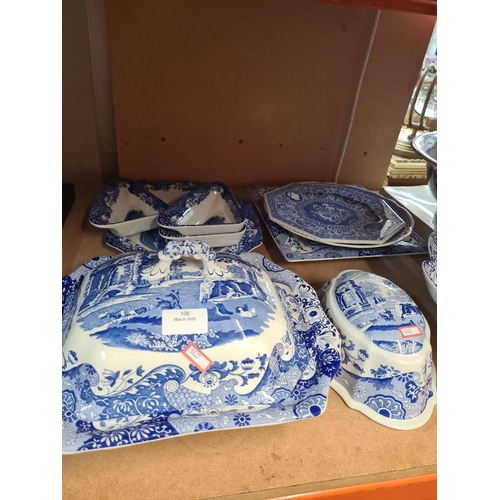 106 - Quantity of Copeland Spode Italian design items and other Spode