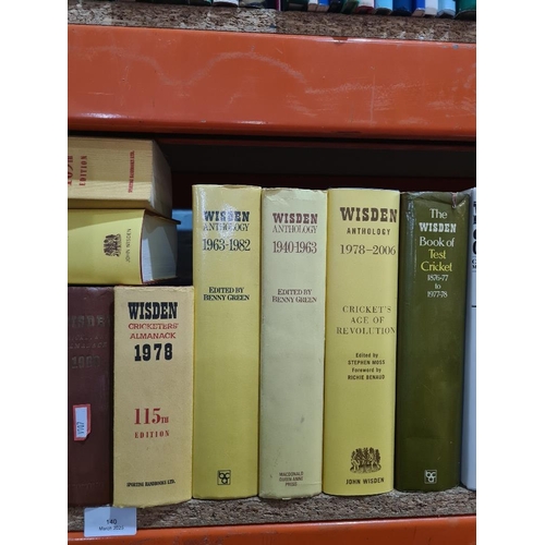 140 - Quantity of Wisden Almanac's and similar