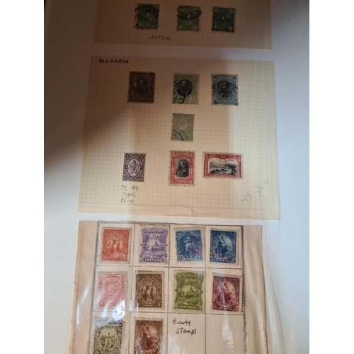 234 - Stamp and postal history, GB and Worldwide, some 19th Century and 5 albums of cigarette cards