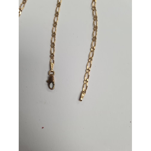 1090 - 2 9ct yellow gold neckchains, marked 375, both approx. 40cm, approx. 9.7g