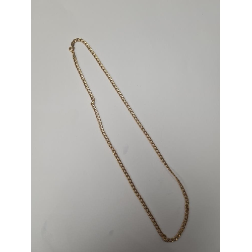 1056 - 9ct yellow gold curblink neckchain, 44cm, marked 375, approx 2.97g