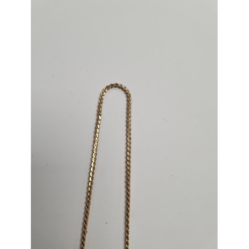 1089 - 9ct yellow gold 'S' link design neck chain, approx 37cm, marked 375, approx. 6.6g