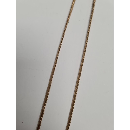 1089 - 9ct yellow gold 'S' link design neck chain, approx 37cm, marked 375, approx. 6.6g