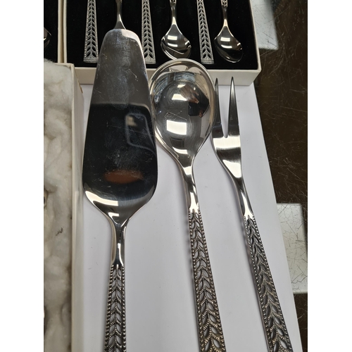 3 - A selection of Norweigan cutlery comprising of teaspoons having period decorative handles, with a se... 