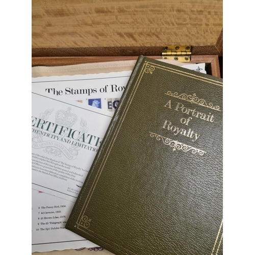 32 - The Stamps of Royalty, a set of 25 silver stamps, in a fitted case, with certificates, and with the ... 