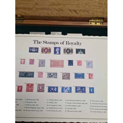 32 - The Stamps of Royalty, a set of 25 silver stamps, in a fitted case, with certificates, and with the ... 