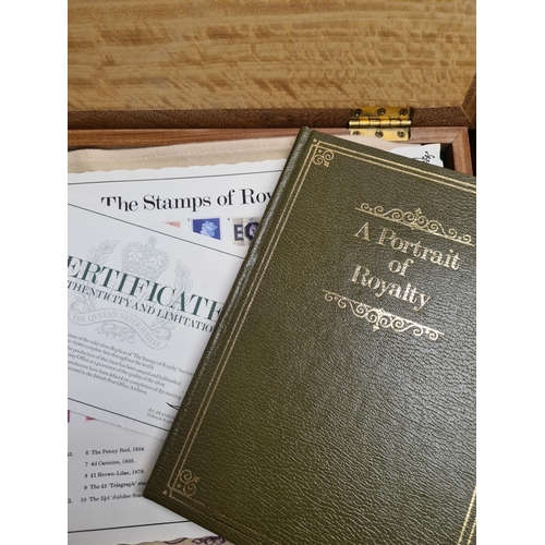 32 - The Stamps of Royalty, a set of 25 silver stamps, in a fitted case, with certificates, and with the ... 