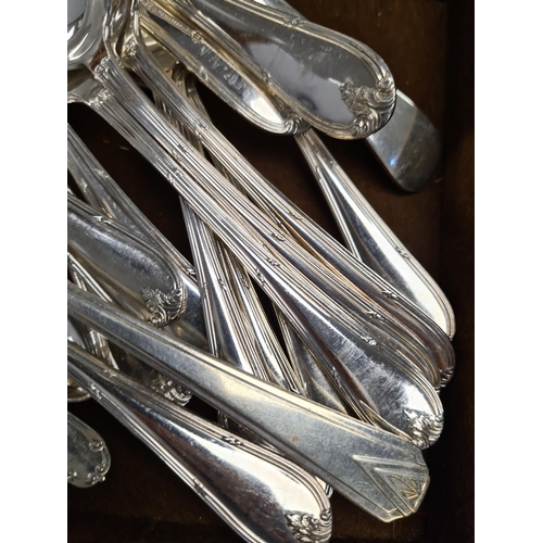 36 - Two cases of plated cutlery, mostly Mappin and Webb. Condition Report: No obvious damage