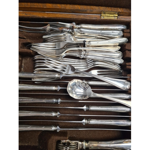 36 - Two cases of plated cutlery, mostly Mappin and Webb. Condition Report: No obvious damage