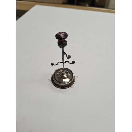 61 - A very pretty jewellery stand by Adie and Lovekin Ltd., Birmingham 1907. Also with a Charles Horner ... 