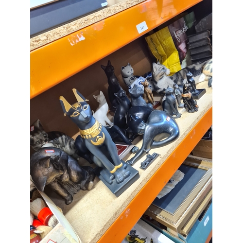 A collection of cat figures and similar including Guardian of the Nile ...