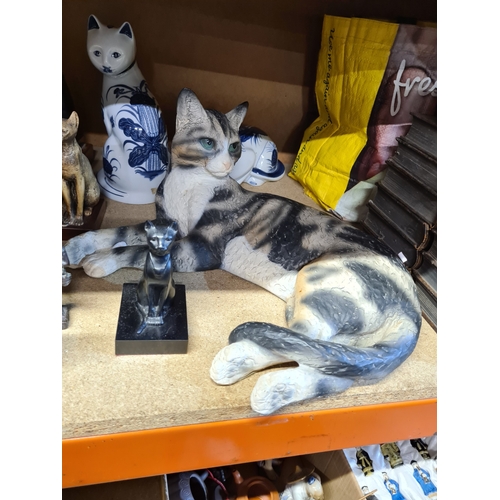 A collection of cat figures and similar including Guardian of the Nile ...