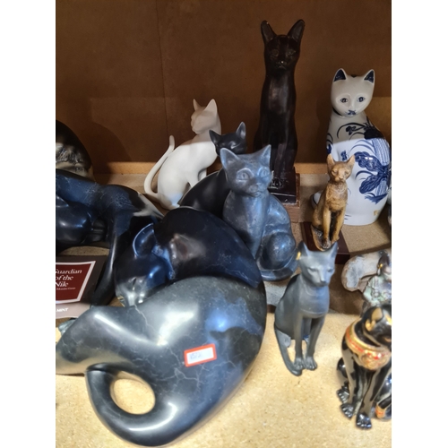 A collection of cat figures and similar including Guardian of the Nile ...