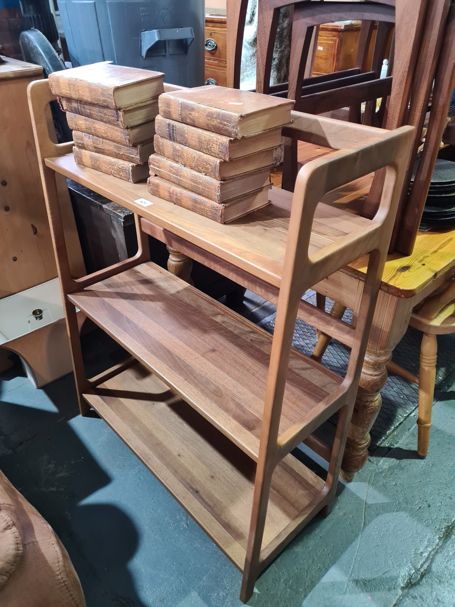 SCP an Agnes medium shelving unit in walnut, width 80cm, height 103cm
