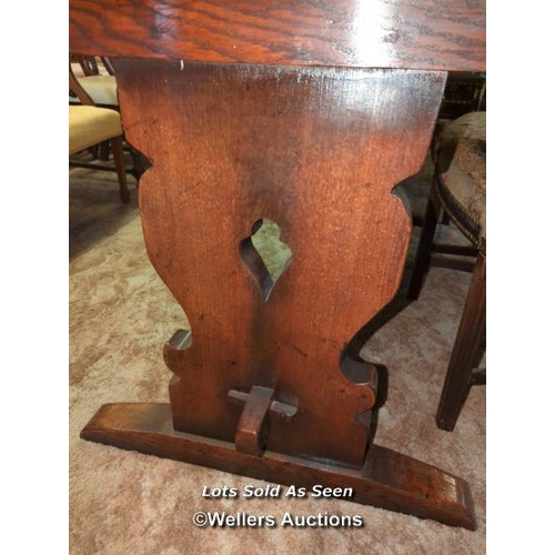 780 - *OAK REFECTORY TABLE, 182 X 81 X 76CM / LOCATED AT VICTORIA ANTIQUES, WADEBRIDGE, PL27 7DD