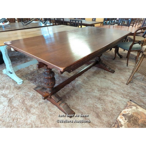 782 - *REFECTORY TABLE, 182 X 93 X 78CM / LOCATED AT VICTORIA ANTIQUES, WADEBRIDGE, PL27 7DD