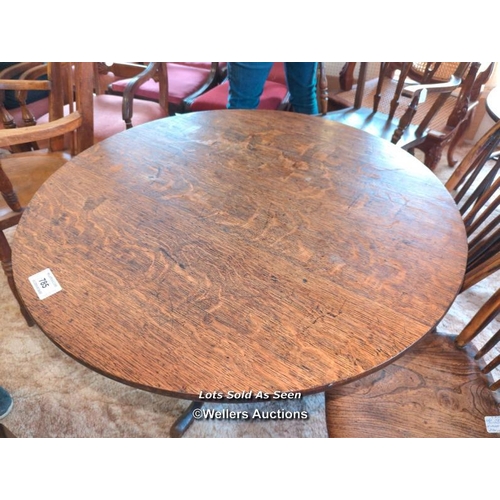 785 - *GEORGIAN OAK CIRCULAR TABLE ON TRIPOD BASE, 87CM DIAMETER X 68CM HIGH / LOCATED AT VICTORIA ANTIQUE... 