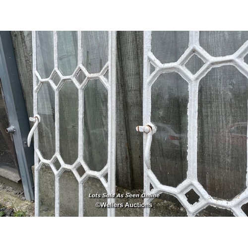 2 - 3 cast iron windows for restoration. Circa 1870 from Canning works Finchdean. 46cm by 113cm each. So... 