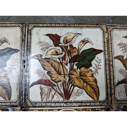 23 - 6 assorted Victorian transfer print tiles 6