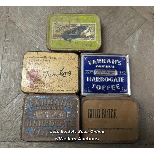 25 - Mixed lot. Vintage fire extinguishers, horse brasses, tin with draughts pieces, old tins