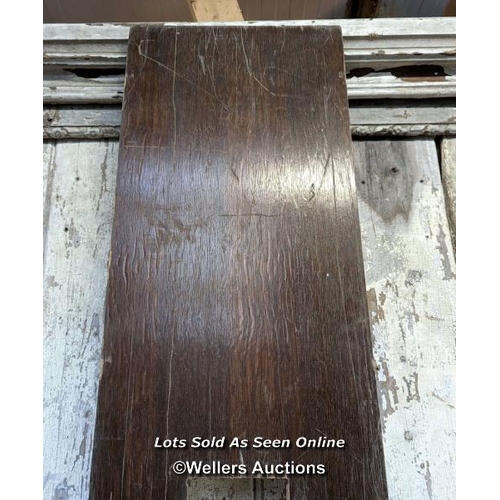 6 - Teak worktop 36cm x 210cm. 2cm thick with cut out