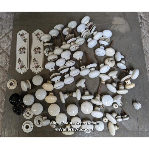 70 - China door handles and finger plates