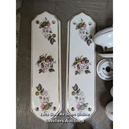 70 - China door handles and finger plates