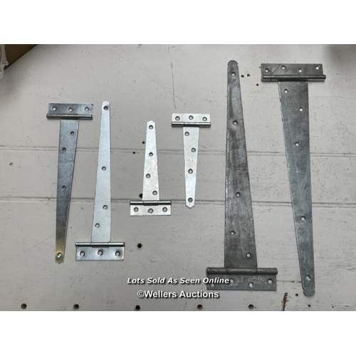 169 - 31 hinges. 9 at 375mm and 4 at 150mm long and 18 at 250mm long