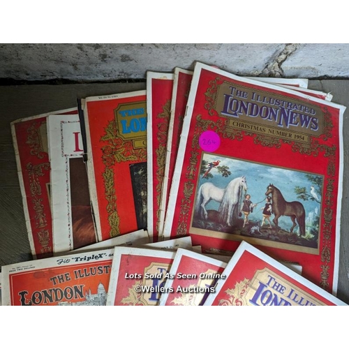 264 - 8 London Illustrated news Christmas editions. 1942, 1945, 1954, 1957, 1959, 1960, 1969. great pictur... 