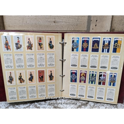 276 - An album of military cigarette cards of uniforms and Regiments of the British Army. Plus 26 Vintage ... 