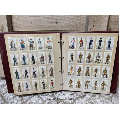 276 - An album of military cigarette cards of uniforms and Regiments of the British Army. Plus 26 Vintage ... 