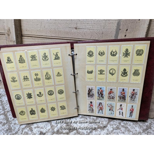 276 - An album of military cigarette cards of uniforms and Regiments of the British Army. Plus 26 Vintage ... 