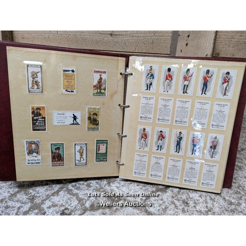 276 - An album of military cigarette cards of uniforms and Regiments of the British Army. Plus 26 Vintage ... 