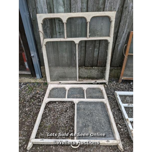 331 - 4 Victorian window casements for restoration. Some broken glass. These make great mirrors.