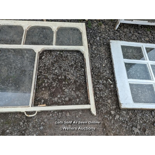 331 - 4 Victorian window casements for restoration. Some broken glass. These make great mirrors.