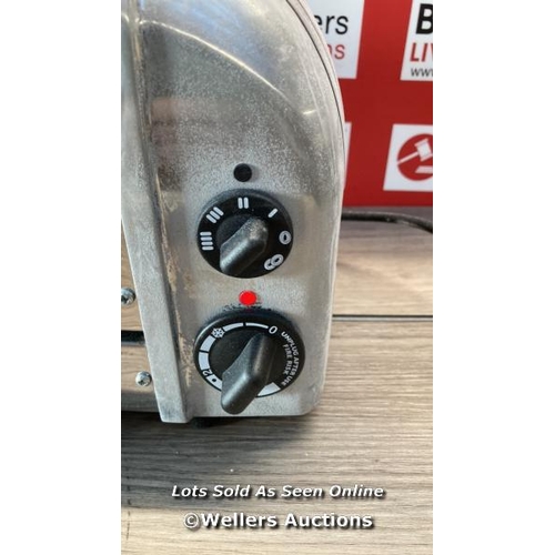 DUALIT NEWGEN 4SLICE TOASTER, POLISHED / NO POWER , SIGNS OF USE / G55