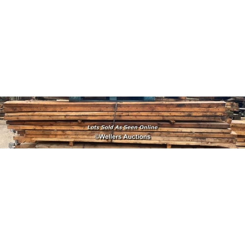 1275 - PACK OF APPROX. 60X LENGTHS OF TIMBER, VARIOUS LENGTHS, LONGEST APPROX. 293CM (L), 10CM (W) X 5CM (T... 