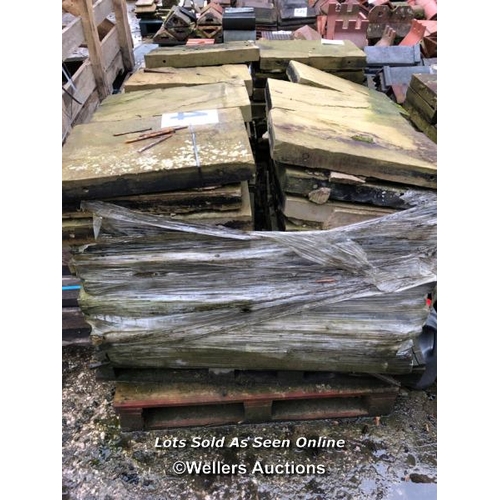 1339 - PALLET OF APPROX. 88X PIECES OF RIVER FLAGSTONES, SIMILAR STYLE TO YORK STONE