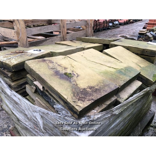 1339 - PALLET OF APPROX. 88X PIECES OF RIVER FLAGSTONES, SIMILAR STYLE TO YORK STONE