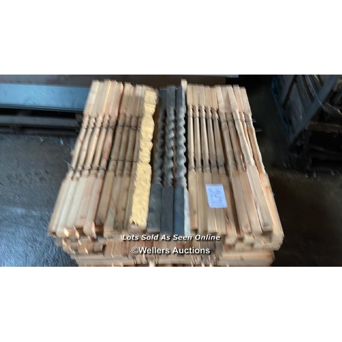 1476 - PALLET OF SPINDLES, ALL SIMILAR SIZES AND STYLES