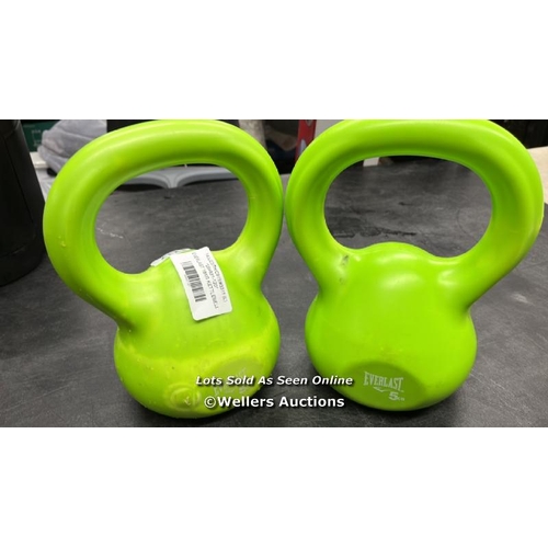 4217 - 2X 5KG KETTLEBELLS / MINIMAL SIGNS OF USE / B36