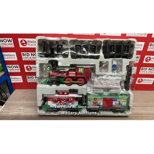 4272 - DISNEY MICKEY MOUSE 37 PIECE TRAIN SET WITH LIGHTS & SOUNDS / MINIMAL SIGNS OF USE / SEE IMAGES / NO... 