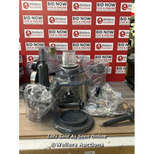 5022 - KENWOOD MULTIPRO COMP+ FOOD PROCESSOR / MINIMAL SIGNS OF USE, WITH SOME ACCESSORIES, POWERS UP NOT F... 