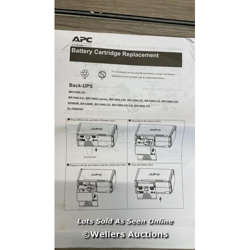 5025 - 2X APC - BN1250LCD BATTERIES / SIGNS OF USE