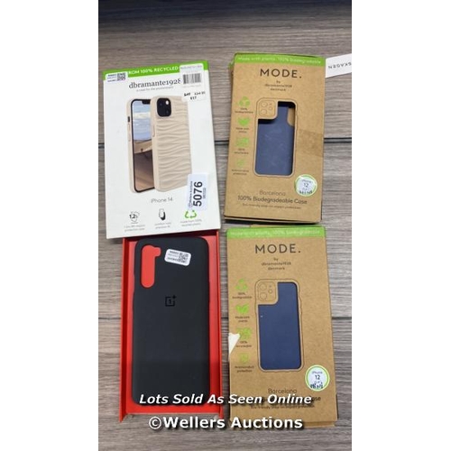 5076 - 4X ASSORTED IPHONE CASES