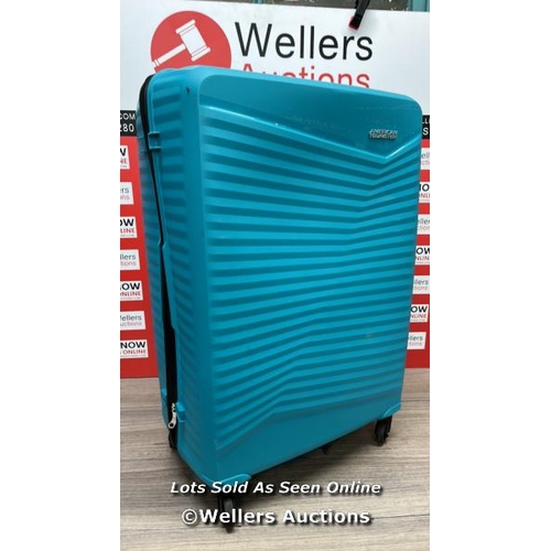 4258 - AMERICAN TOURISTER JETDRIVER LARGE 4 WHEEL SPINNER CASE / SIGNS OF USE / APPEARS IN OK CONDTION / SE... 