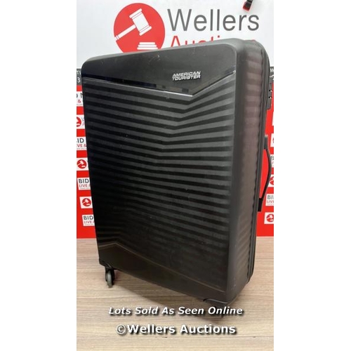 4260 - AMERICAN TOURISTER JETDRIVER LARGE 4 WHEEL SPINNER CASE / SIGNS OF USE / APPEARS IN OK CONDTION / SE... 