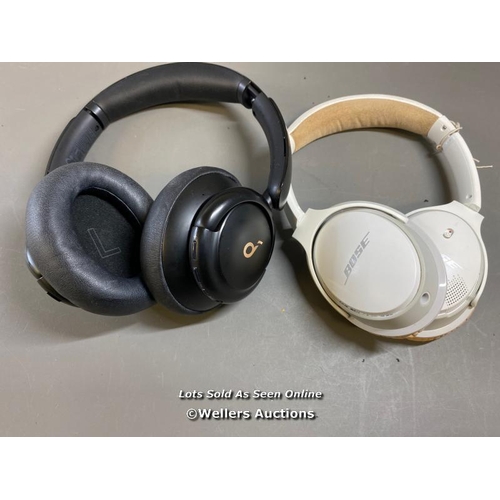 9633 - X1 BOSE HEADPHONES AND X1 ANKER SOUNDCORE LIFE Q30 HEADPHONES