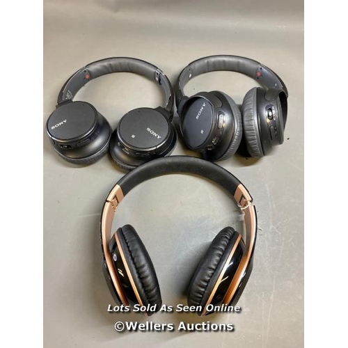 9635 - X3 HEADPHONES INCL. SONY WH-CH700N AND 6S